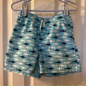 Janie and Jack Boys Shark Swim Trunk